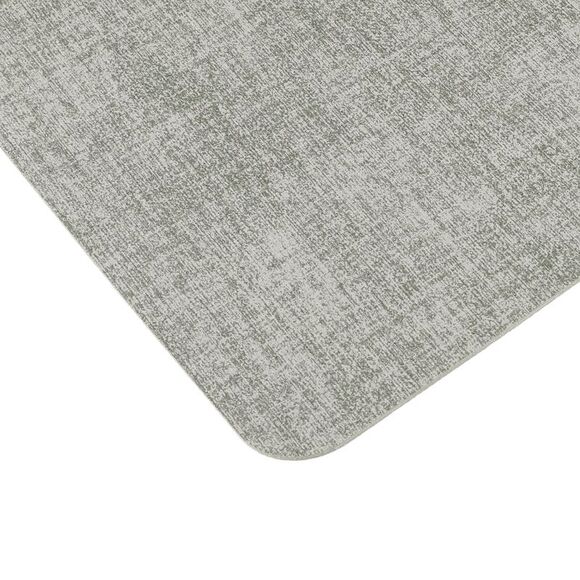 6 Set Heat Resistant Waterproof Dining PU Place Mats 17x12 inch Light Grey - Picture 3 of 6